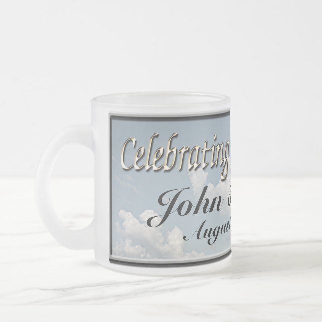 Givré Tasse de café faite sur commande de mariage (Gauche)