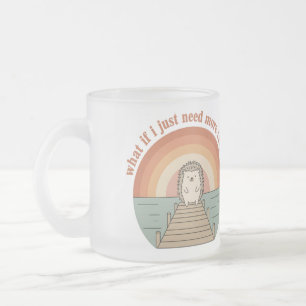 Givré Tasse de café matinal avec un slogan drôle sur le