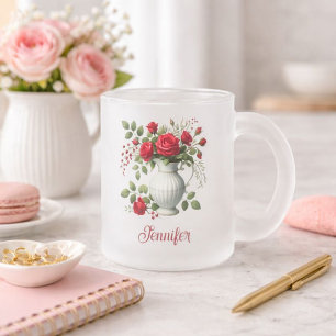 Givré Tasse de café photo florale