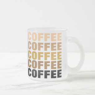 Givré Tasse de CAFÉ (verre dépoli)