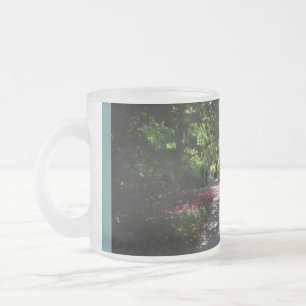 Givré Tasse de chemin de jardin