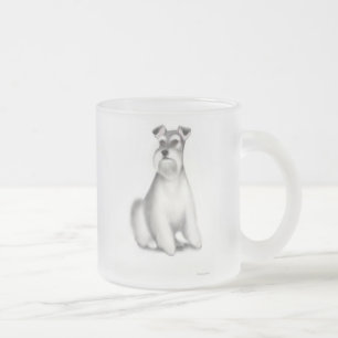 Givré Tasse de chien de Schnauzer miniature