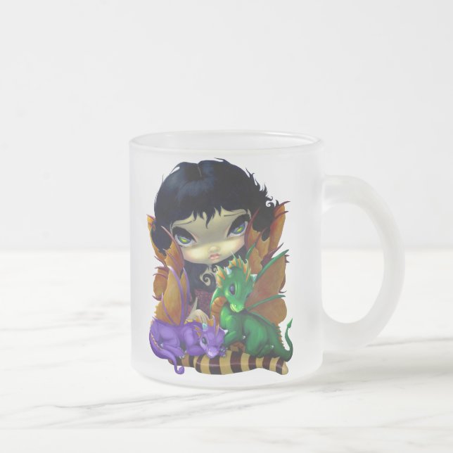 Givré Tasse de "deux Dragonlings mignon" (Droit)