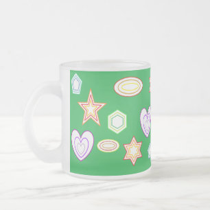 Givré Tasse de forme de couleur verte