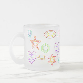 Givré Tasse de formes blanches
