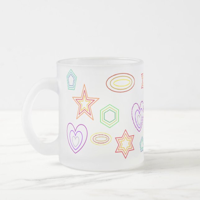 Givré Tasse de formes blanches (Gauche)