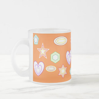 Givré Tasse de formes de couleur orange