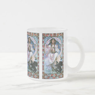Givré Tasse de Mucha : Slavia - art Nouveau - secession