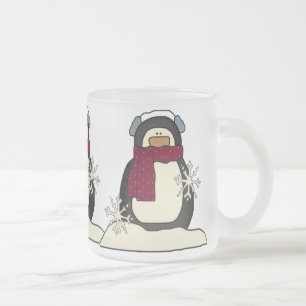 Givré Tasse de pingouin de Noël
