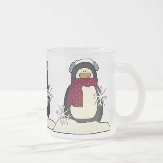 Givré Tasse de pingouin de Noël (Droit)