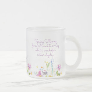 Givré Tasse de thé et café Fleur de Verre Givrée