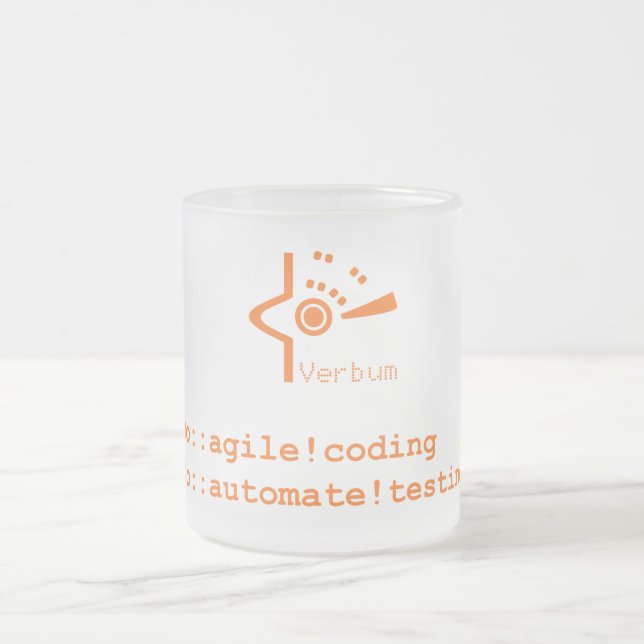 Givré Tasse de Verbum Froted (logo orange) (Centre)