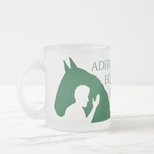 Givré Tasse de verre congelée avec le logo Adirondack EA (Gauche)