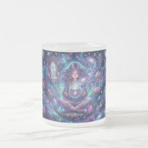 Tasse Déesse Cosmique – Femme de Méditation de la