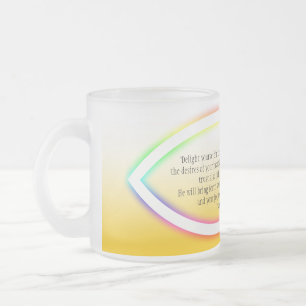 Givré Tasse d'encouragement avec le symbole de poissons
