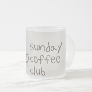 Givré Tasse du Club Café du Dimanche Citation pour ama