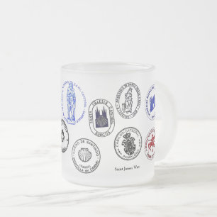 Givré Tasse en verre dépoli Saint James Way