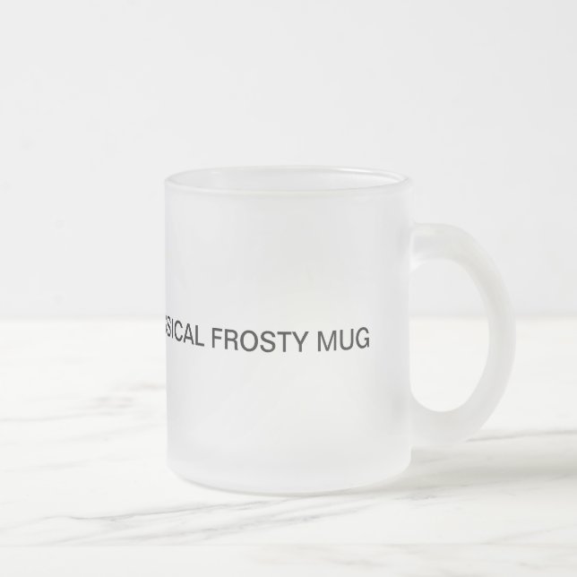 Givré Tasse en verre givrée classique (Droit)