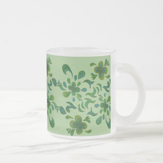 Givré Tasse en verre - vert 01 (Droit)