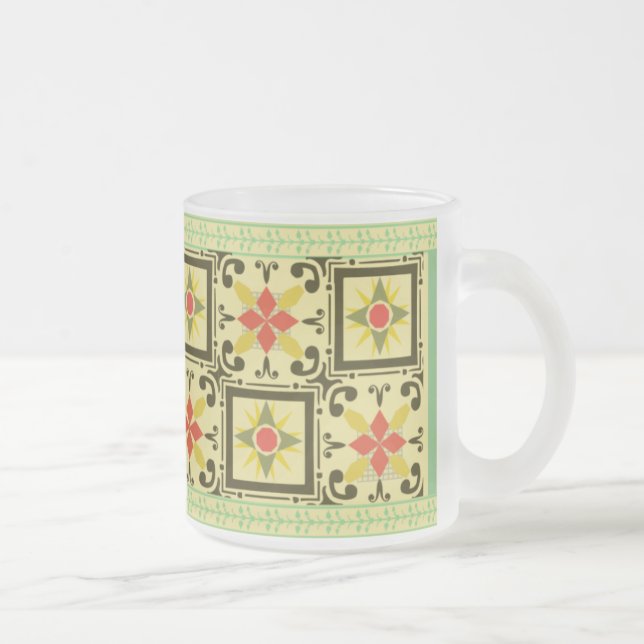 Givré Tasse en verre - vert 04 (Droit)