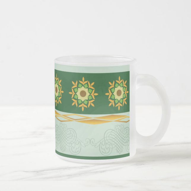 Givré Tasse en verre - vert 05 (Droit)