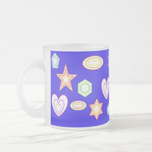 Givré Tasse Formes Bleues (Gauche)