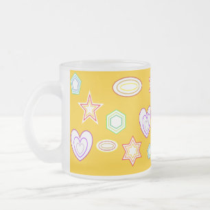 Givré Tasse Formes Jaune Orange