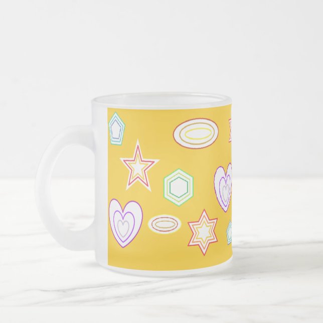 Givré Tasse Formes Jaune Orange (Gauche)