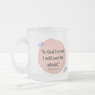 Givré Tasse givrée avec verset biblique