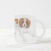 Tasse givrée cavalière d'épagneul du Roi Charles