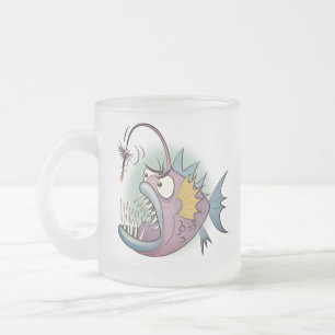 Givré Tasse givrée de poissons de pêcheur à  la ligne