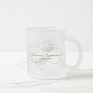 Givré Tasse givrée par anniversaire de diamant