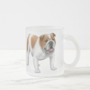 Givré Tasse givrée par bouledogue anglais
