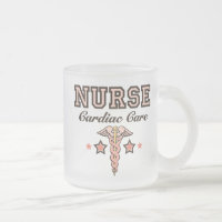 Tasse givrée par caducée cardiaque d'infirmière de