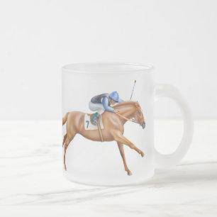 Givré Tasse givrée par cheval de course de pur sang