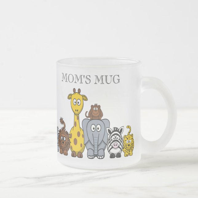 GIVRÉ TASSE LA "DE LA MAMAN MIGNONNE " DE JUNGLE ANIMAUX (Droit)