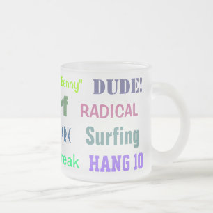 Givré Tasse LINGO SURFER (verre dépoli)
