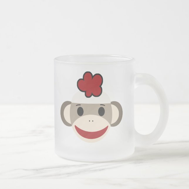 Givré Tasse personnalisée de singe de chaussette (Droit)