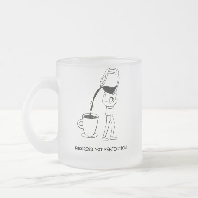 Givré Tasse «Progrès. Pas perfection» (Gauche)