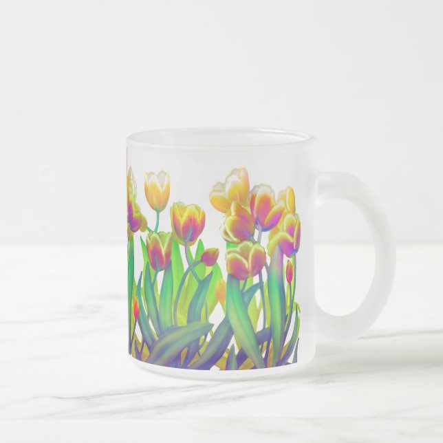 Givré Tasse psychédélique de jardin de tulipe (Droit)