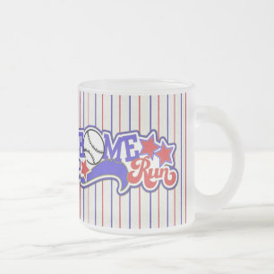 Givré Tasse rayée de baseball Red White & Blue Home Run 
