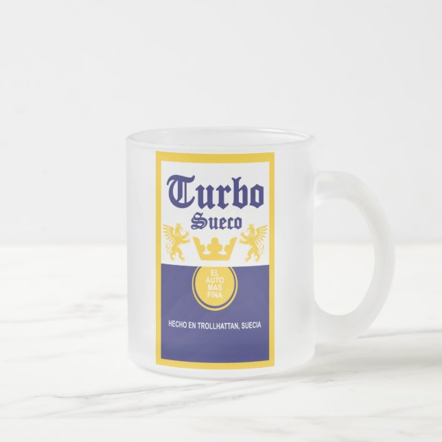 Givré Tasse suédoise de parodie de bière (Droit)