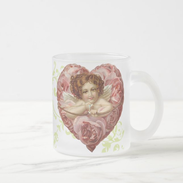 Givré Tasse victorienne de Valentines d'ange (Droit)