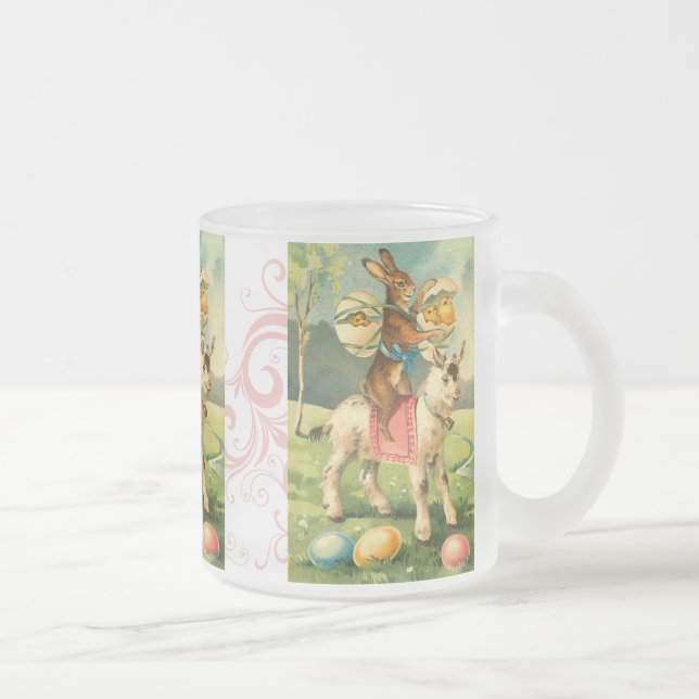 Givré Tasse vintage de lapin de Pâques (Droit)