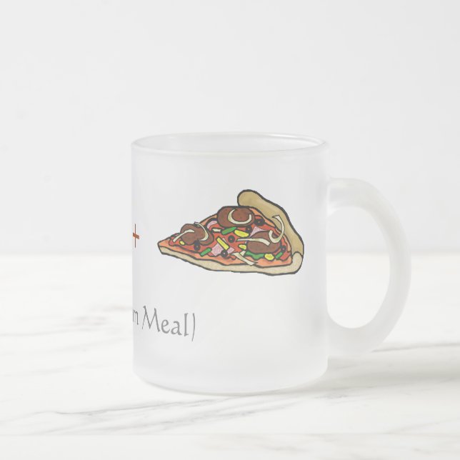 Givré Tranche de pizza - tasse de bière drôle de repas (Droit)