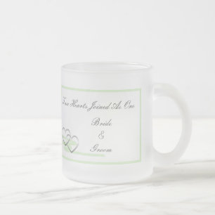 Givré Vert de tasse de deux coeurs
