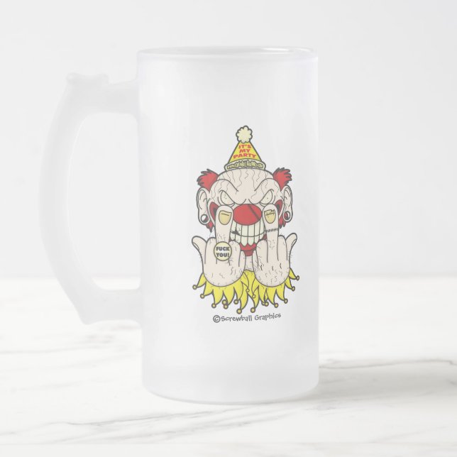 Givrée C'est ma fête... Chope à bière givré (Gauche)