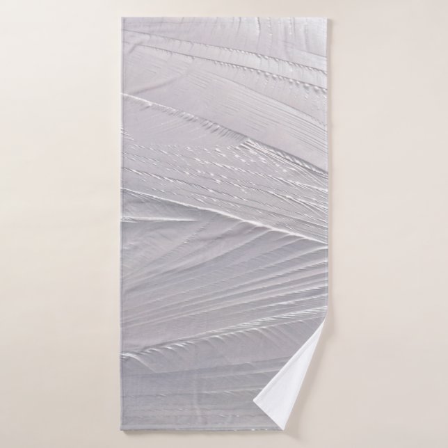 Glace blanc neige hiver (Serviette de bain)