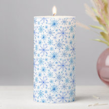 Glace blanche et bleue et flocons de neige