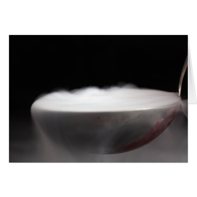 Glace carbonique dans un scoop (Devant horizontal)